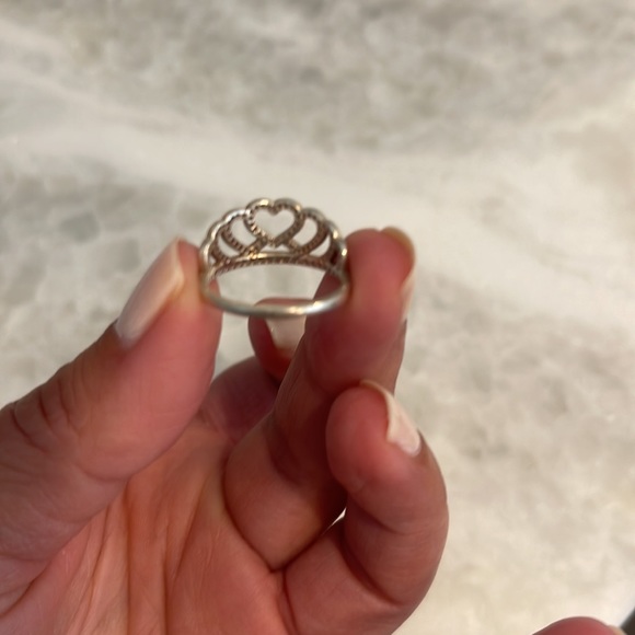 Pandora CZ Heart Ring Size 6 1/2 - Picture 2 of 4